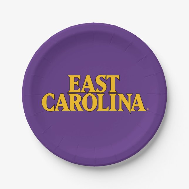 Universität East Carolina | East Carolina Pappteller (Vorderseite)