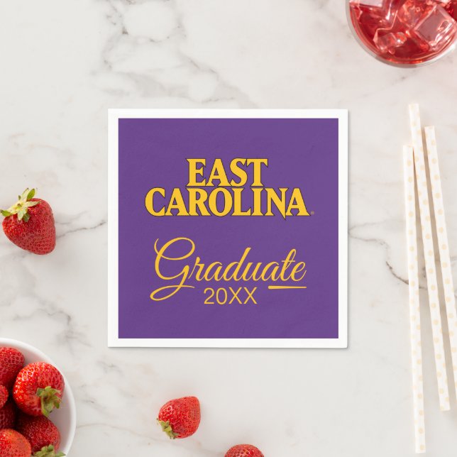 Universität East Carolina | East Carolina Serviette (Beispiel)