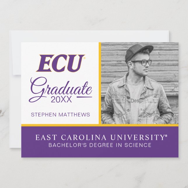 Universität East Carolina | ECU-Logo Einladung (Vorderseite)