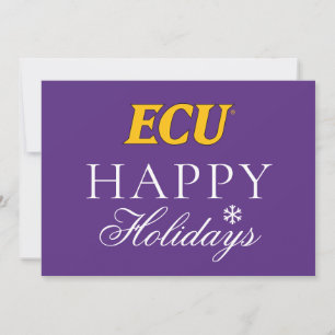 Universität East Carolina   ECU-Logo Feiertagskarte