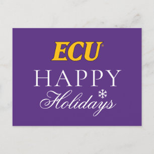 Universität East Carolina   ECU-Logo Feiertagspostkarte