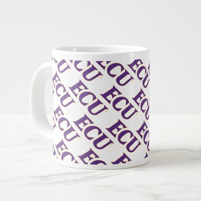 Universität East Carolina | ECU-Logo Jumbo-Tasse (Vorderseite Links)