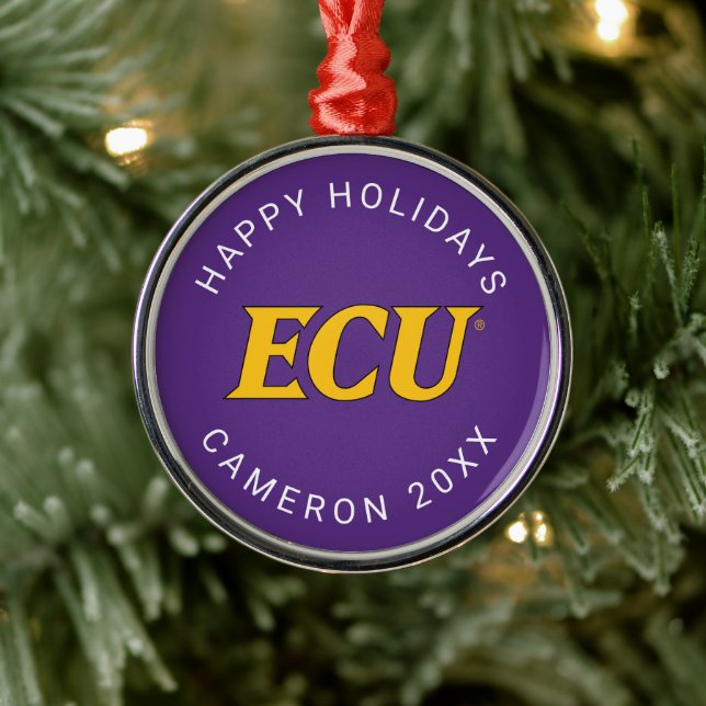 Universität East Carolina | ECU-Logo Ornament Aus Metall (Baum)