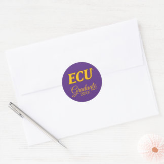 Universität East Carolina | ECU-Logo Runder Aufkleber