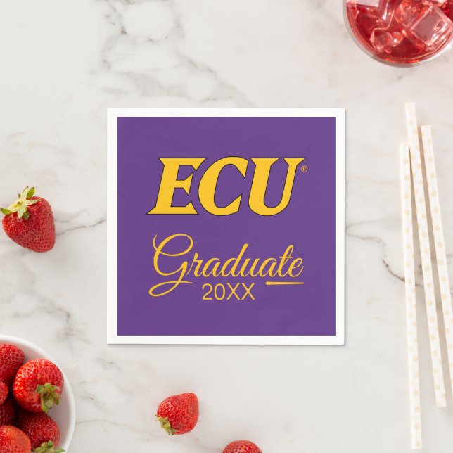 Universität East Carolina | ECU-Logo Serviette (Beispiel)
