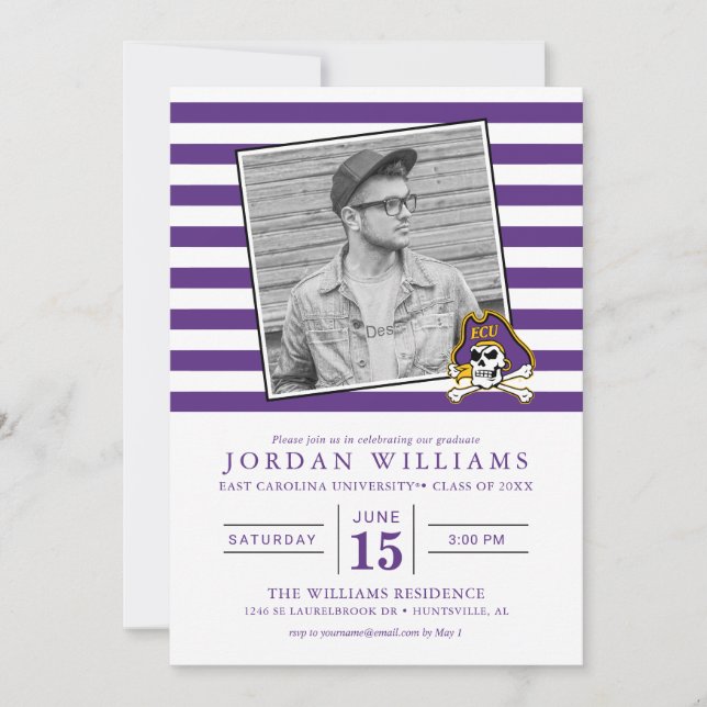 Universität East Carolina | ECU Piraten Ankündigung (Vorderseite)