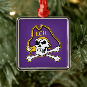 Universität East Carolina   ECU Piraten Ornament Aus Metall