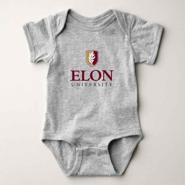 Universität Elon Baby Strampler (Vorderseite)