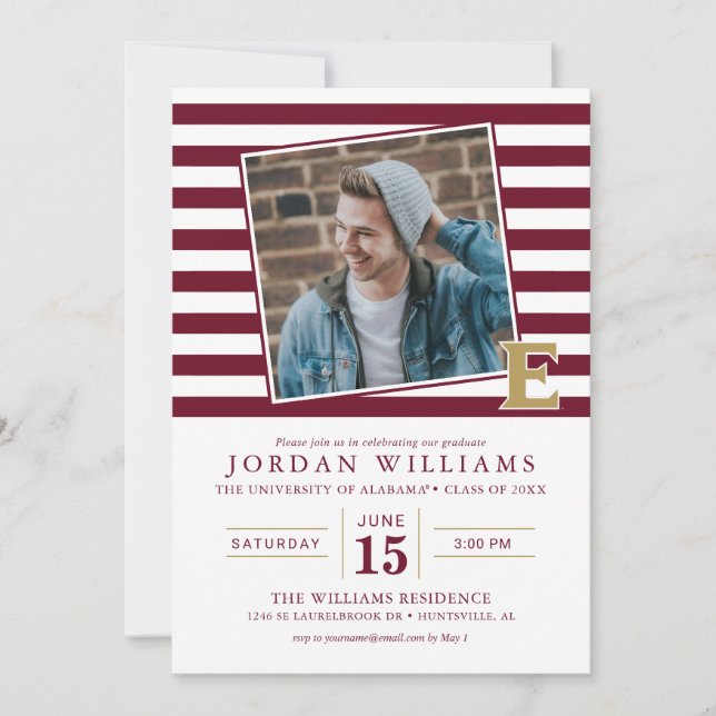 Universität Elon E Ankündigung (Vorderseite)