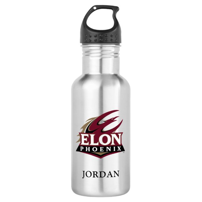 Universität Elon Edelstahlflasche (Vorderseite)