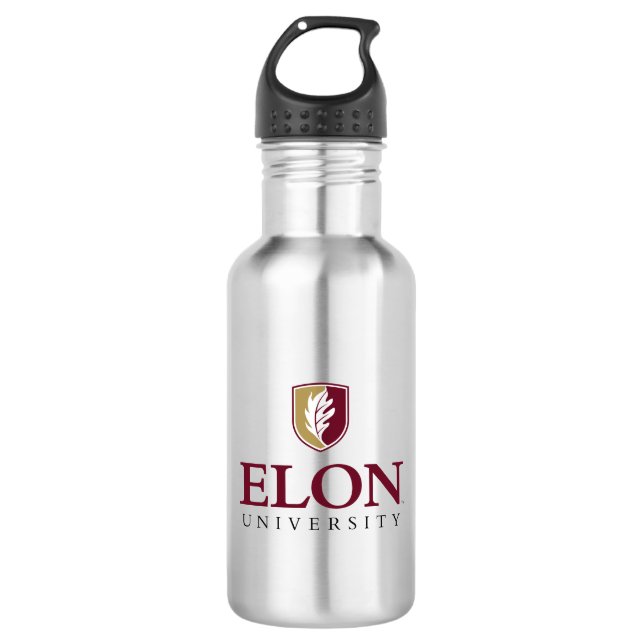 Universität Elon Edelstahlflasche (Vorderseite)
