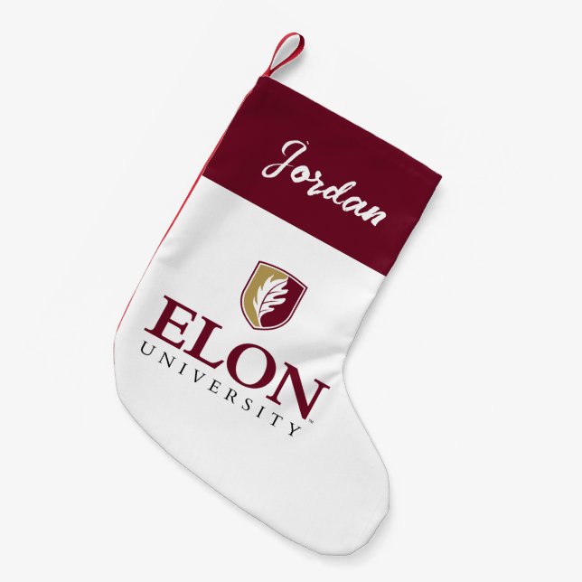 Universität Elon Kleiner Weihnachtsstrumpf (Vorderansicht (hängend))