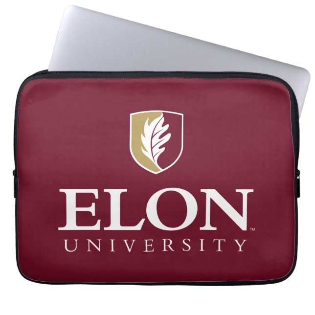 Universität Elon Laptopschutzhülle (Vorderseite)