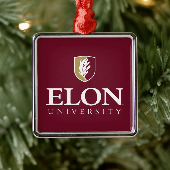 Universität Elon Ornament Aus Metall (Baum)
