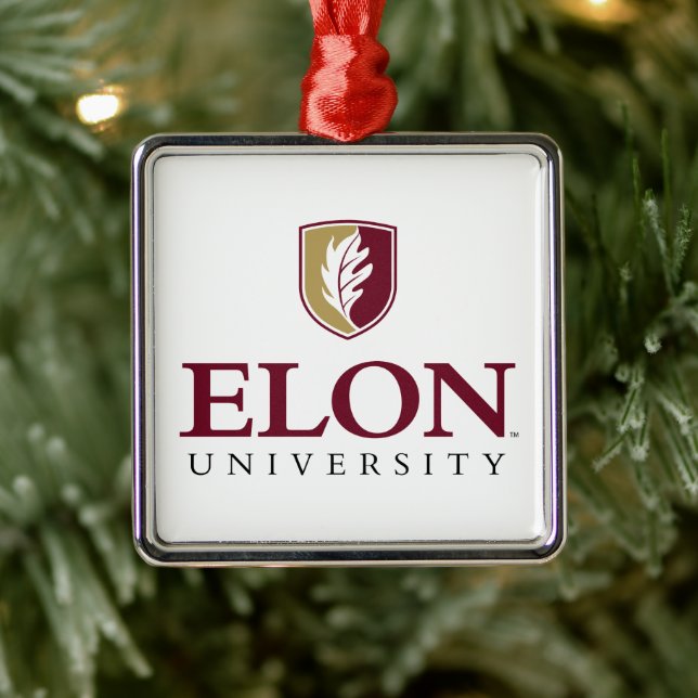 Universität Elon Ornament Aus Metall (Baum)