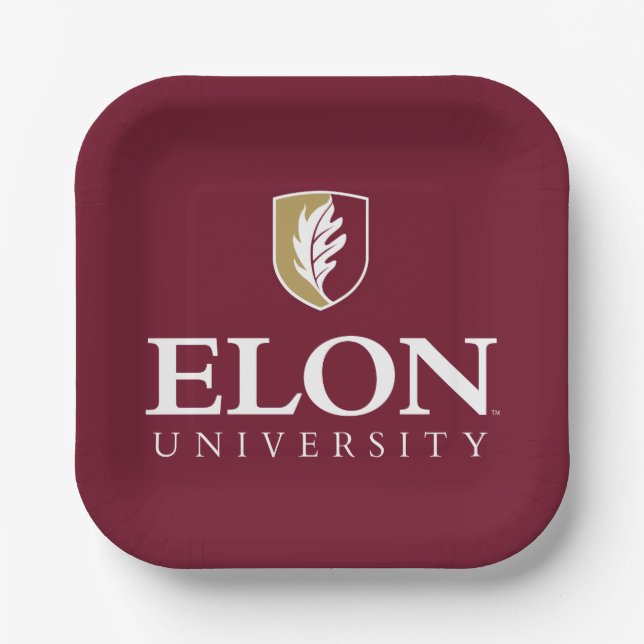 Universität Elon Pappteller (Vorderseite)