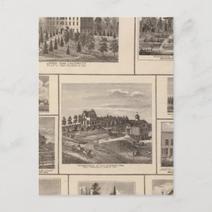 Universität, Fayette Residenzen, Davenport Postkarte