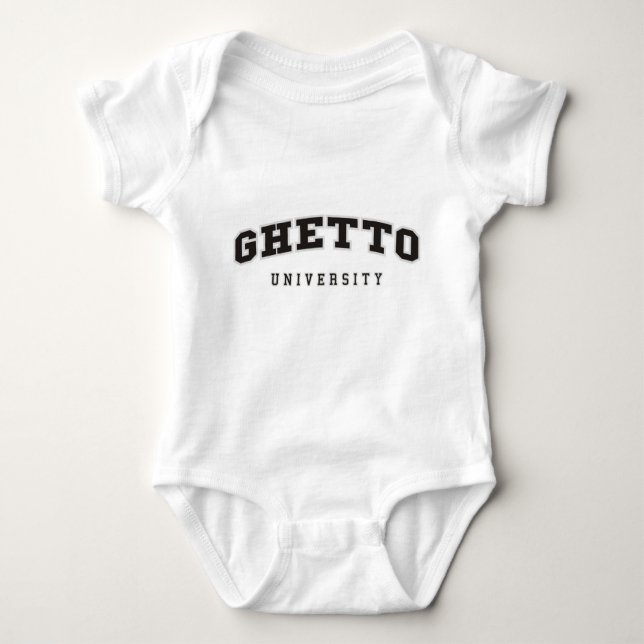 Universität Ghetto Baby Strampler (Vorderseite)