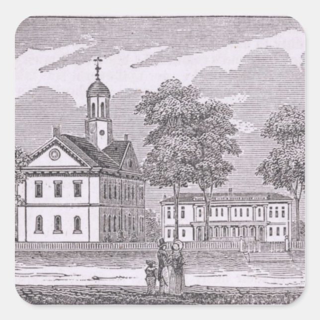 Universität Harvard, historisch Quadratischer Aufkleber (Vorderseite)