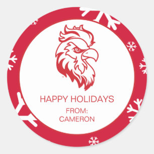 Universität Jacksonville Staat Holiday Runder Aufkleber