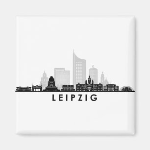 Universität LEIPZIG Deutschland Silhouette Skylin Magnet