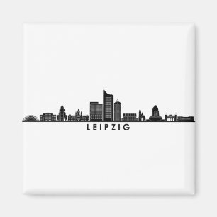 Universität LEIPZIG Deutschland Silhouette Skylin Magnet