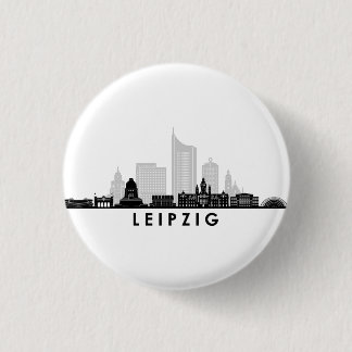 Universität LEIPZIG Deutschland Skyline Silhouette Button