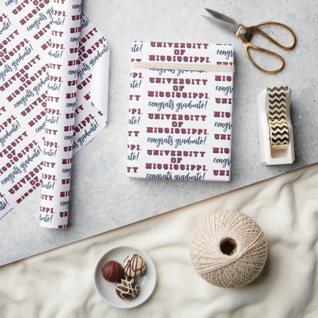 Universität Mississippi | Blocktyp Geschenkpapier (Kunsthandwerk)