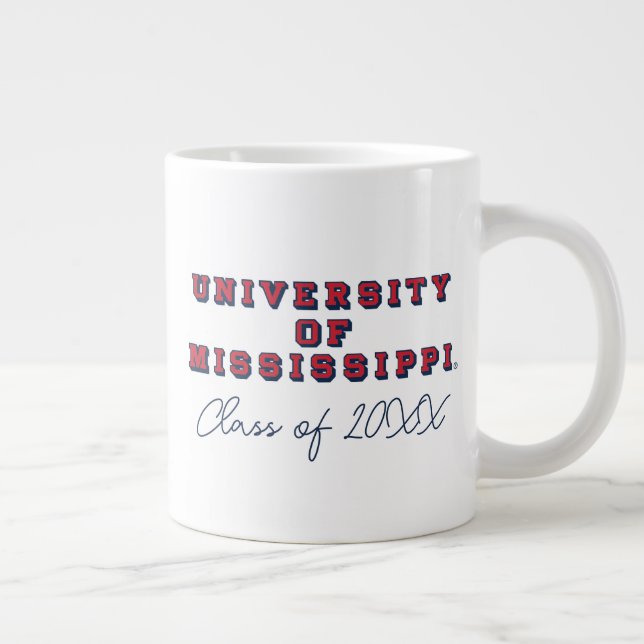 Universität Mississippi | Blocktyp Jumbo-Tasse (Rechts)