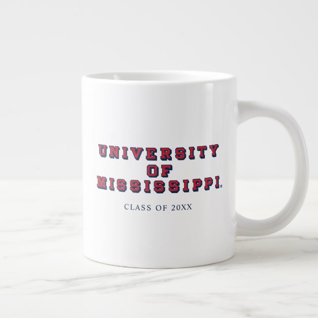 Universität Mississippi | Blocktyp Jumbo-Tasse (Rechts)