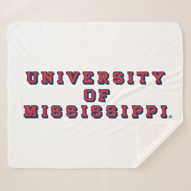 Universität Mississippi | Blocktyp Sherpadecke (Vorderseite (Horizontal))