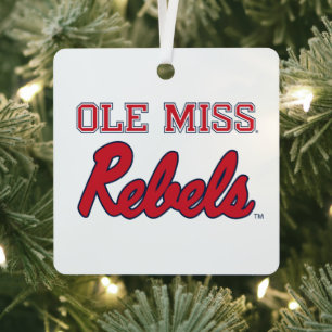 Universität Mississippi Ole Miss Rebels Ornament Aus Metall