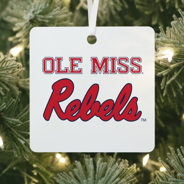 Universität Mississippi | Ole Miss Rebels Ornament Aus Metall (InSitu)