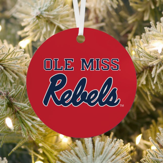 Universität Mississippi | Ole Miss Rebels Ornament Aus Metall (InSitu)