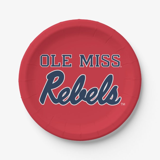Universität Mississippi | Ole Miss Rebels Pappteller (Vorderseite)