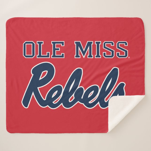 Universität Mississippi | Ole Miss Rebels Sherpadecke (Vorderseite (Horizontal))