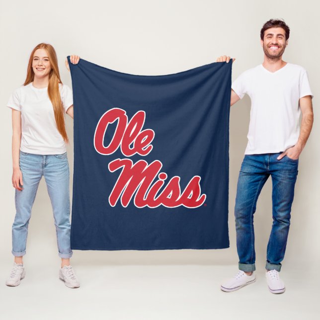 Universität Mississippi | Ole Miss Script Fleecedecke (Beispiel)