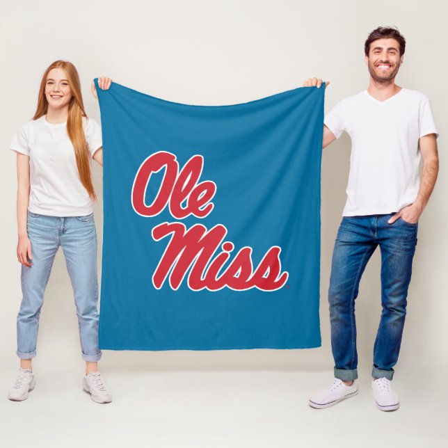 Universität Mississippi | Ole Miss Script Fleecedecke (Beispiel)