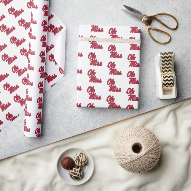 Universität Mississippi | Ole Miss Script Geschenkpapier (Kunsthandwerk)