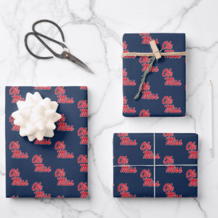 Universität Mississippi Ole Miss Script Geschenkpapier Set