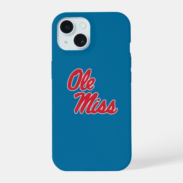 Universität Mississippi | Ole Miss Script iPhone 15 Hülle (Rückseite)
