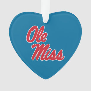 Universität Mississippi Ole Miss Script Ornament