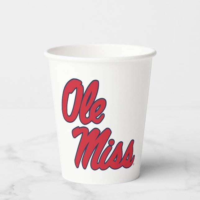 Universität Mississippi | Ole Miss Script Pappbecher (Rückseite)