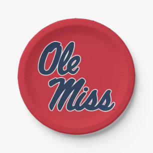 Universität Mississippi   Ole Miss Script Pappteller