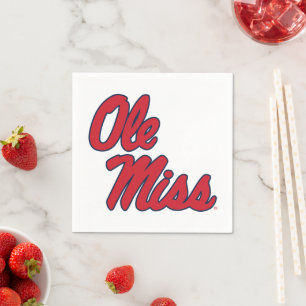 Universität Mississippi Ole Miss Script Serviette