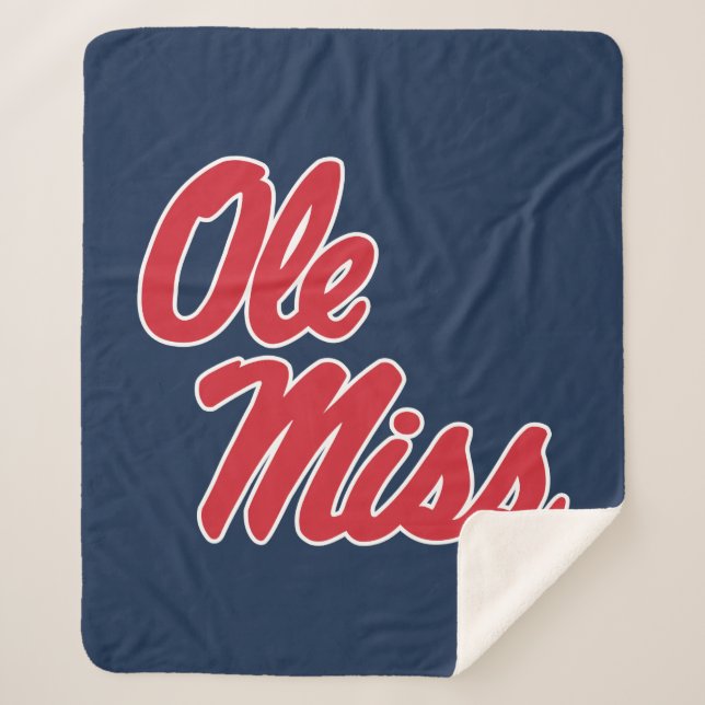 Universität Mississippi | Ole Miss Script Sherpadecke (Vorderseite)
