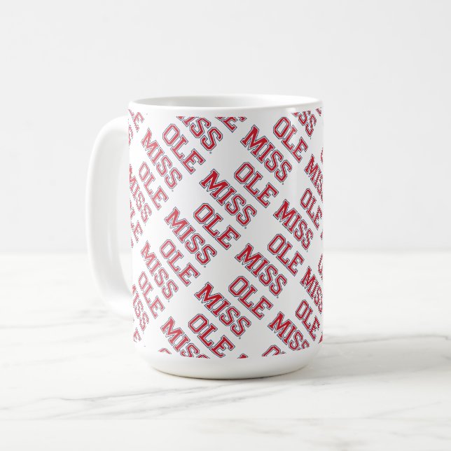 Universität Mississippi | Ole Miss Wordmark Kaffeetasse (Vorderseite Links)