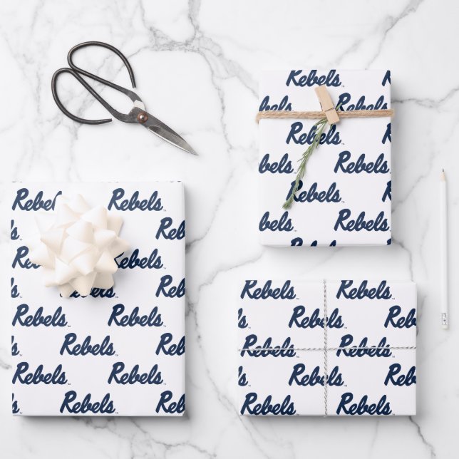 Universität Mississippi | Rebellenskript Geschenkpapier Set (Vorderseite)
