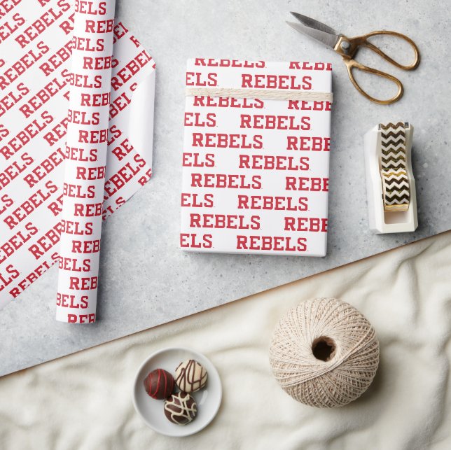 Universität Mississippi | Rebels Wordmark Geschenkpapier (Kunsthandwerk)