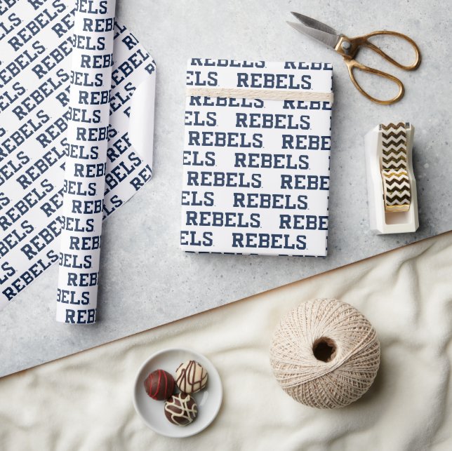 Universität Mississippi | Rebels Wordmark Geschenkpapier (Kunsthandwerk)